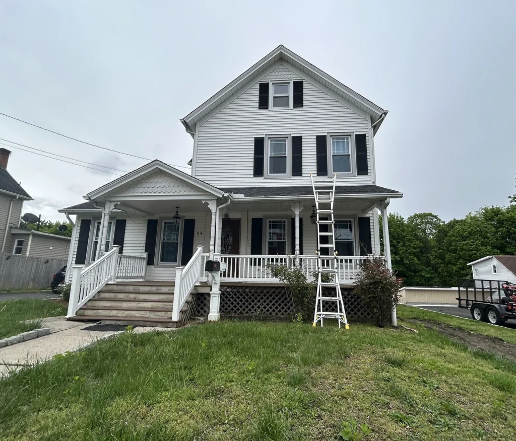 White Vynil Siding - 1